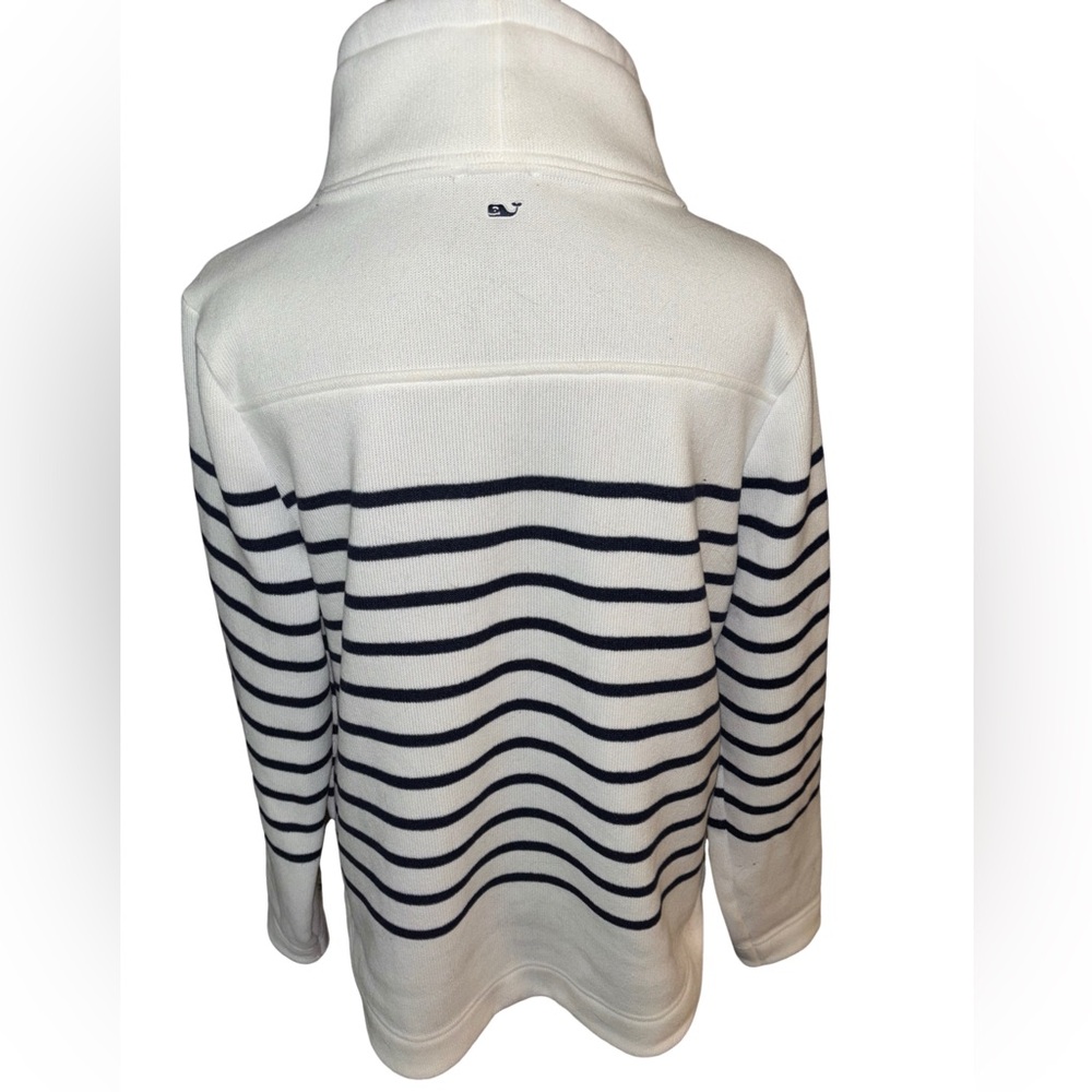 Vineyard Vines Funnel Neck Stripe Sweater L - Picture 4 of 8